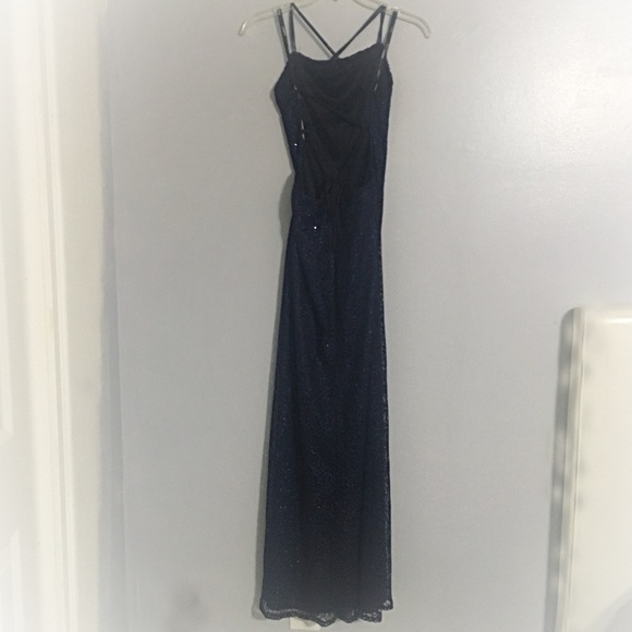 Gantos Navy Blue Gown - Picture 3 of 6